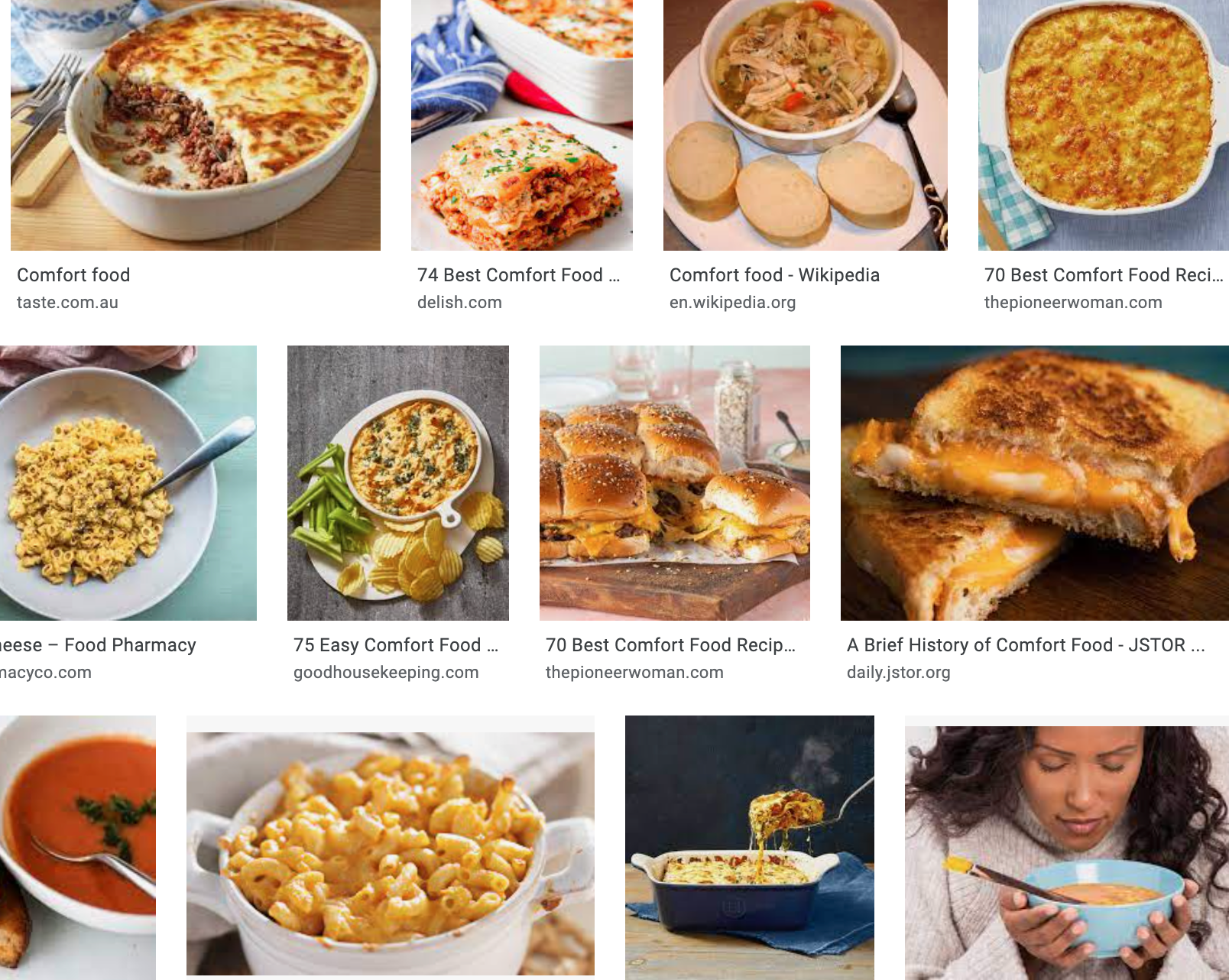 images of "comfort food"