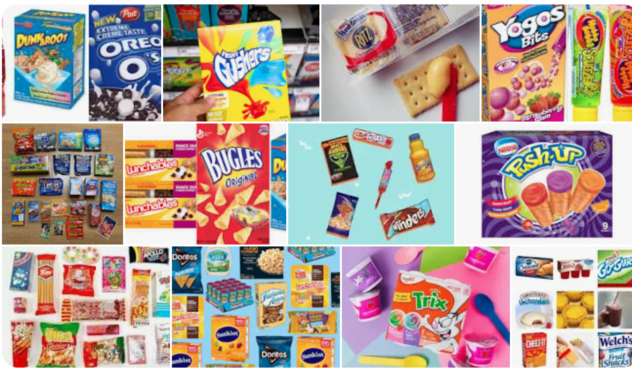Screen Shot 2022-06-16 at 8.05.50 AM image of Google search for "childhood snacks"