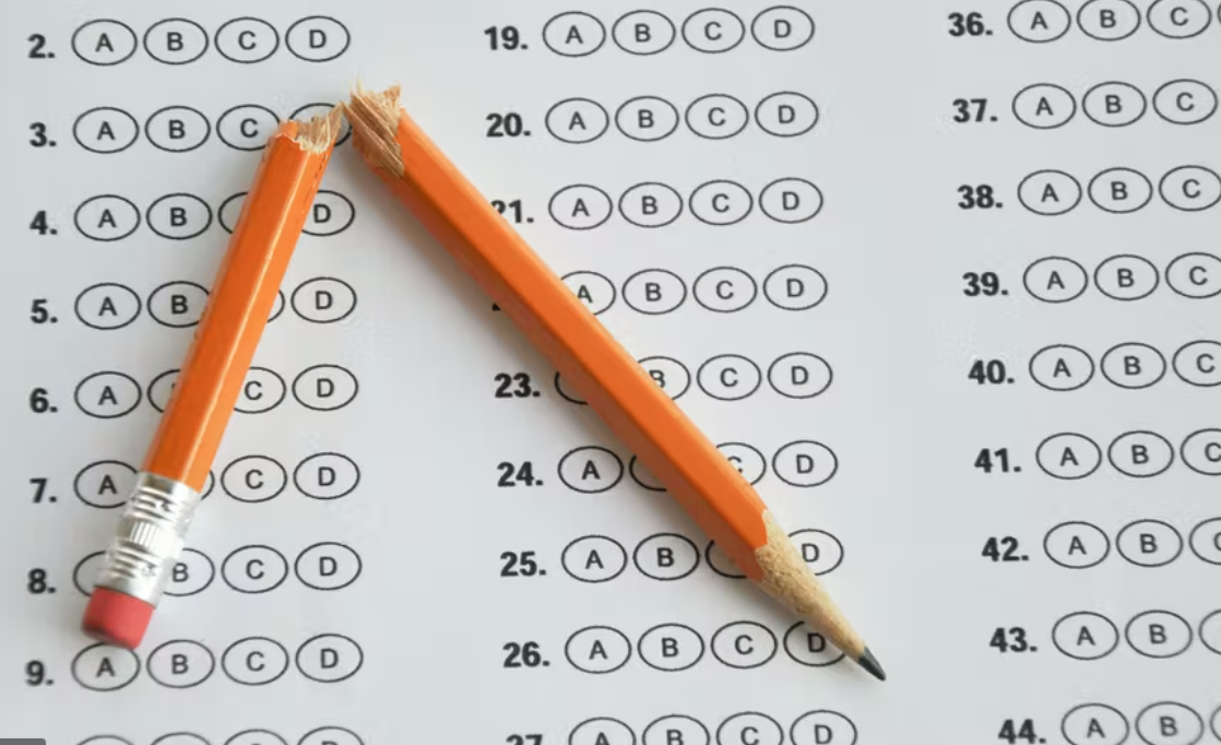 Screen Shot 2022-06-19 at 7.58.09 AM scantron sheet with broken pencil