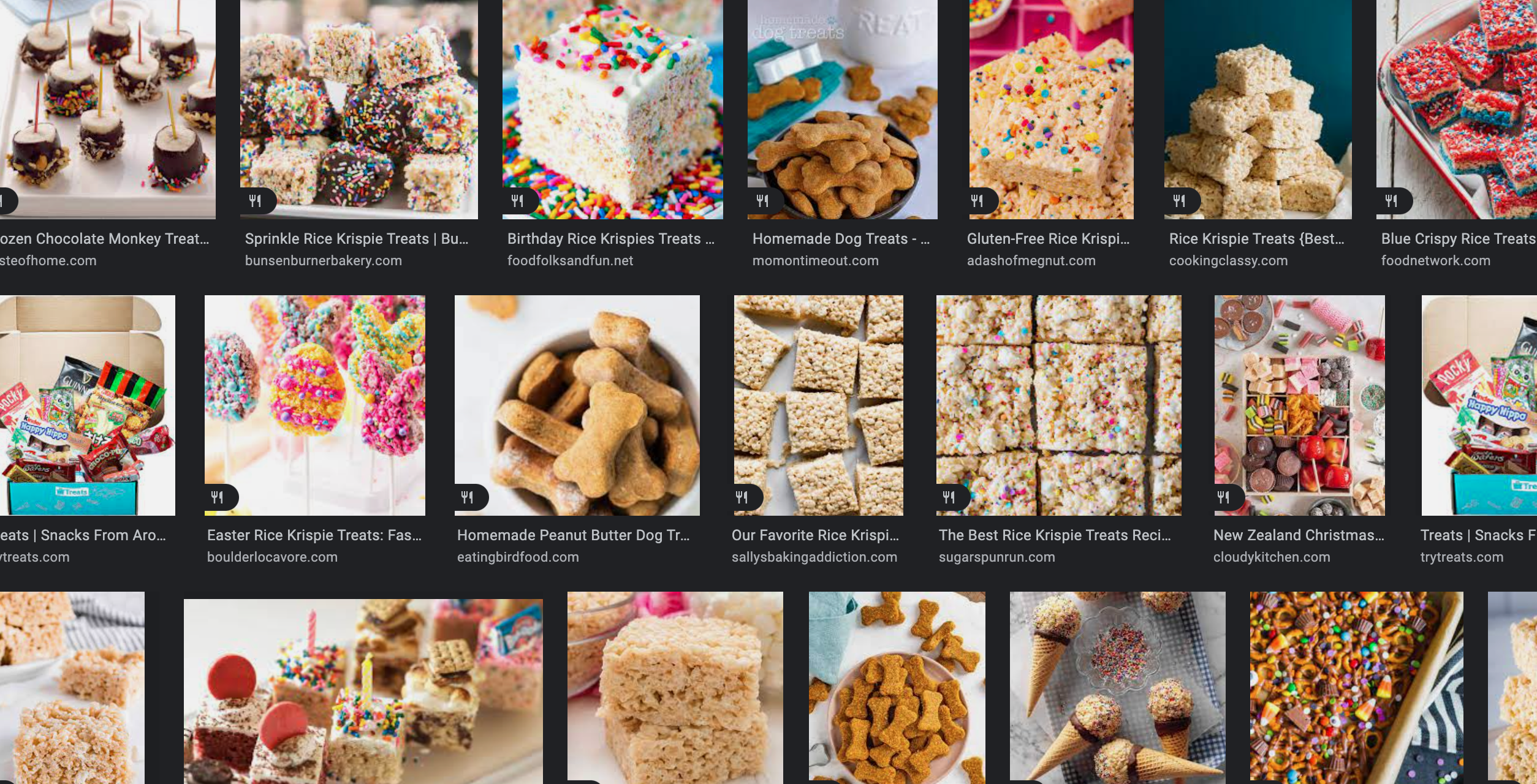 Screen Shot 2022-07-15 at 8.25.33 AM Google image search for "treat"