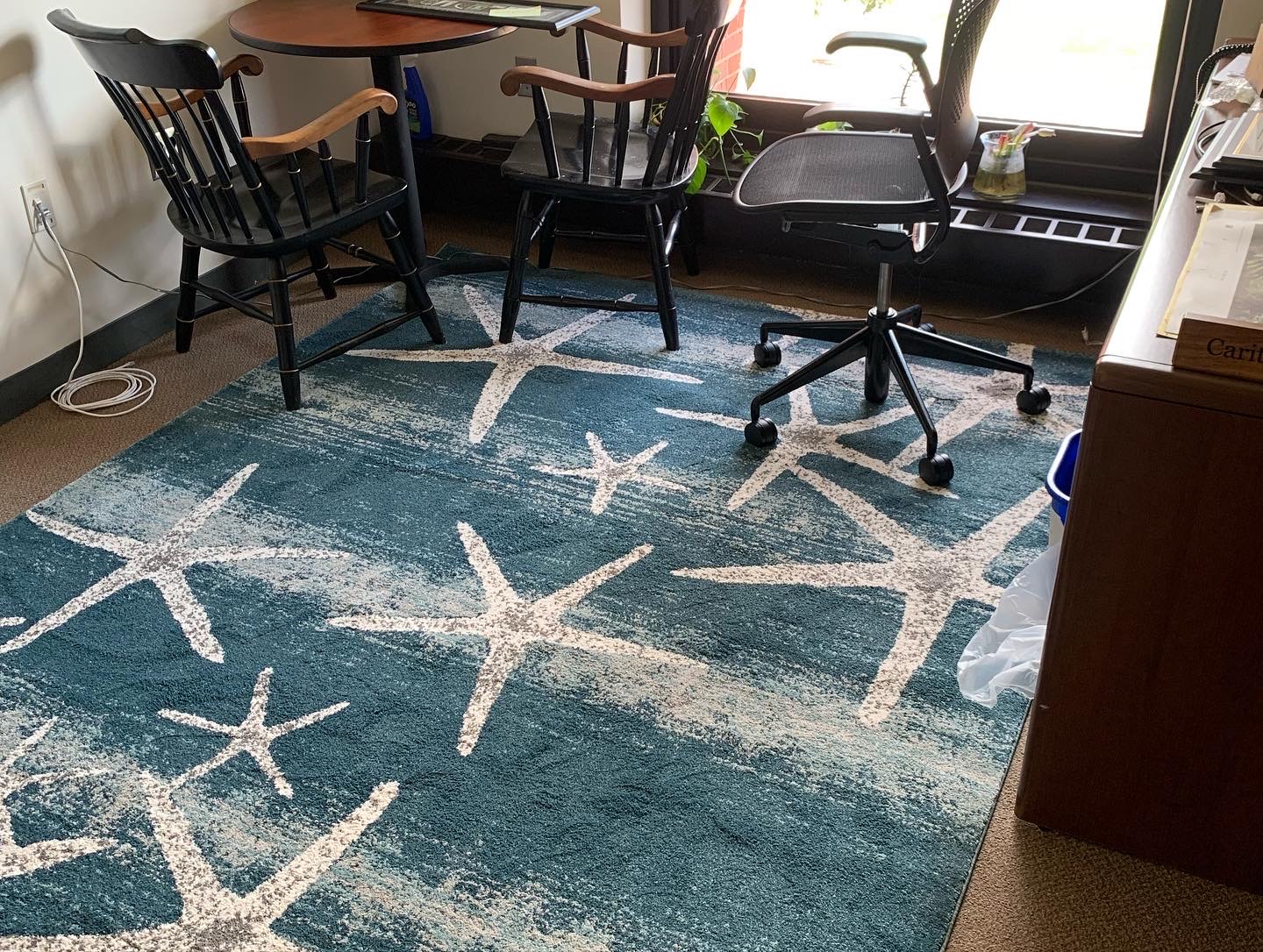 my new starfish rug