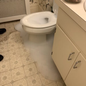 bubbling toilet