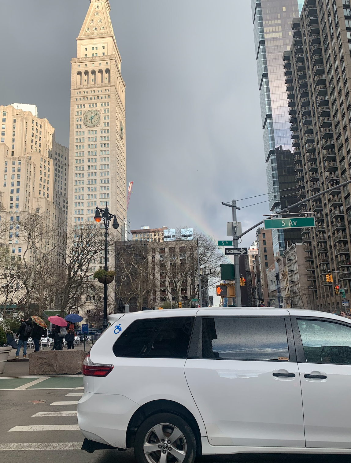 rainbow over NYC